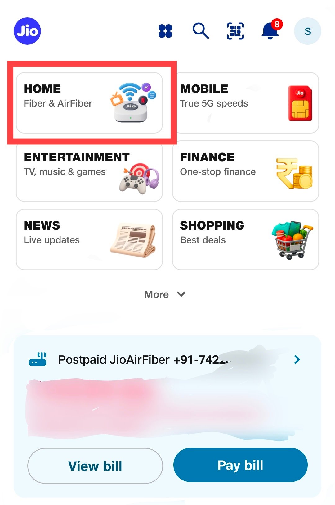 Jio fiber password change
